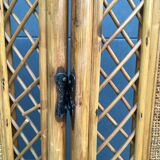 Wicker and rattan screen