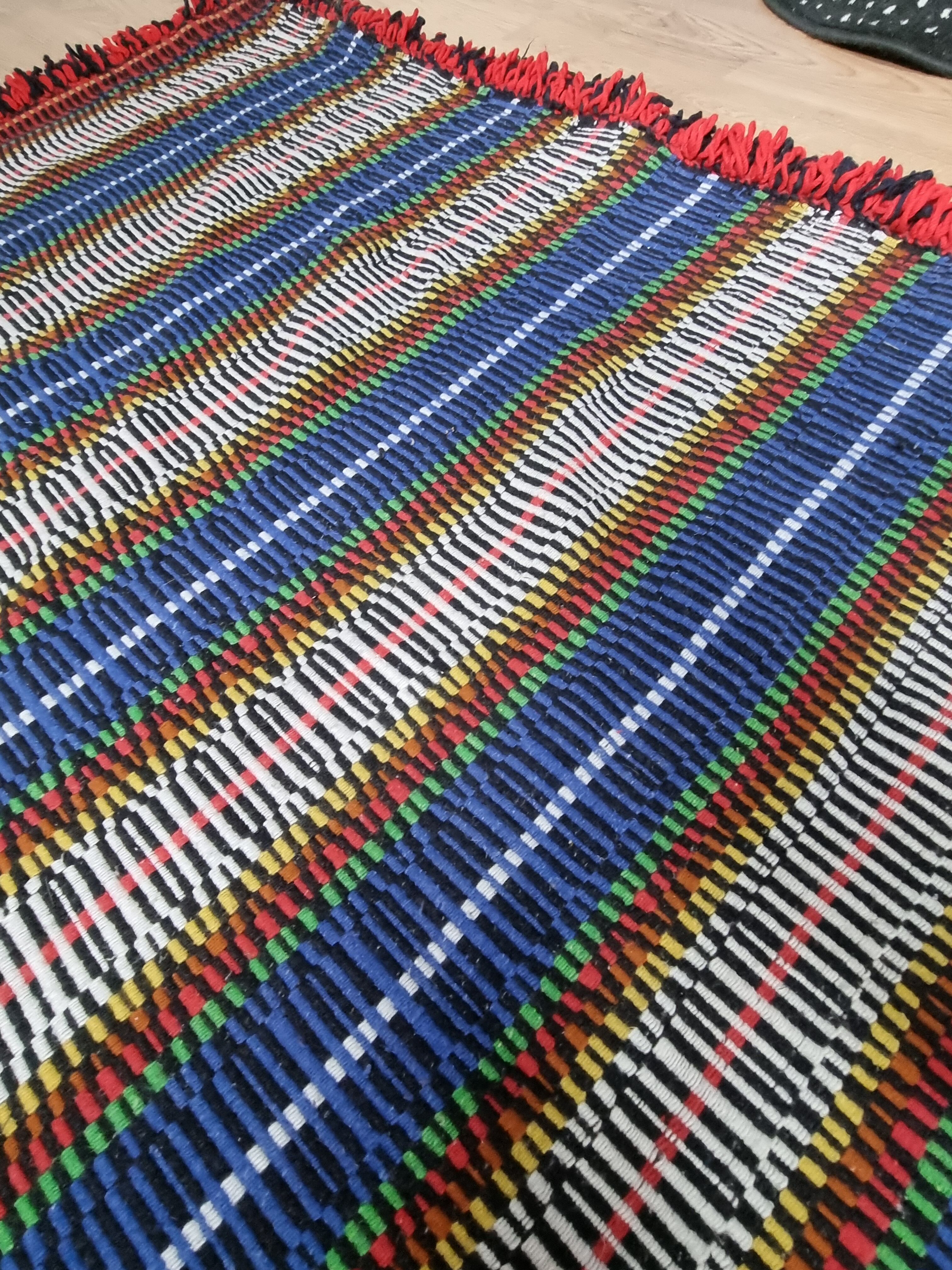 Large hand-woven rug