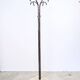 Italian design coat rack (H170) – travertine base & gunmetal chrome