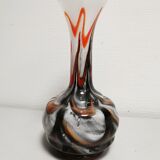 Vintage vase in polychrome blown glass