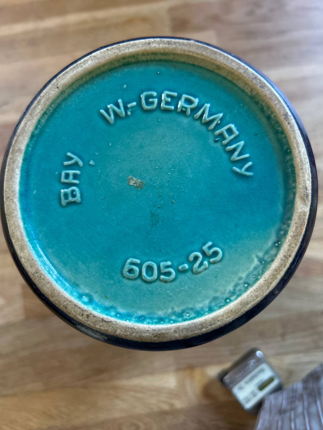 Vintage Germany Bay Deep Blue Vase