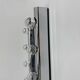 Set of 2 Targetti Sankey chrome wall lamps, 1970s
