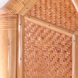 Vintage faux bamboo dressing table 'natural beauty' 1980s France