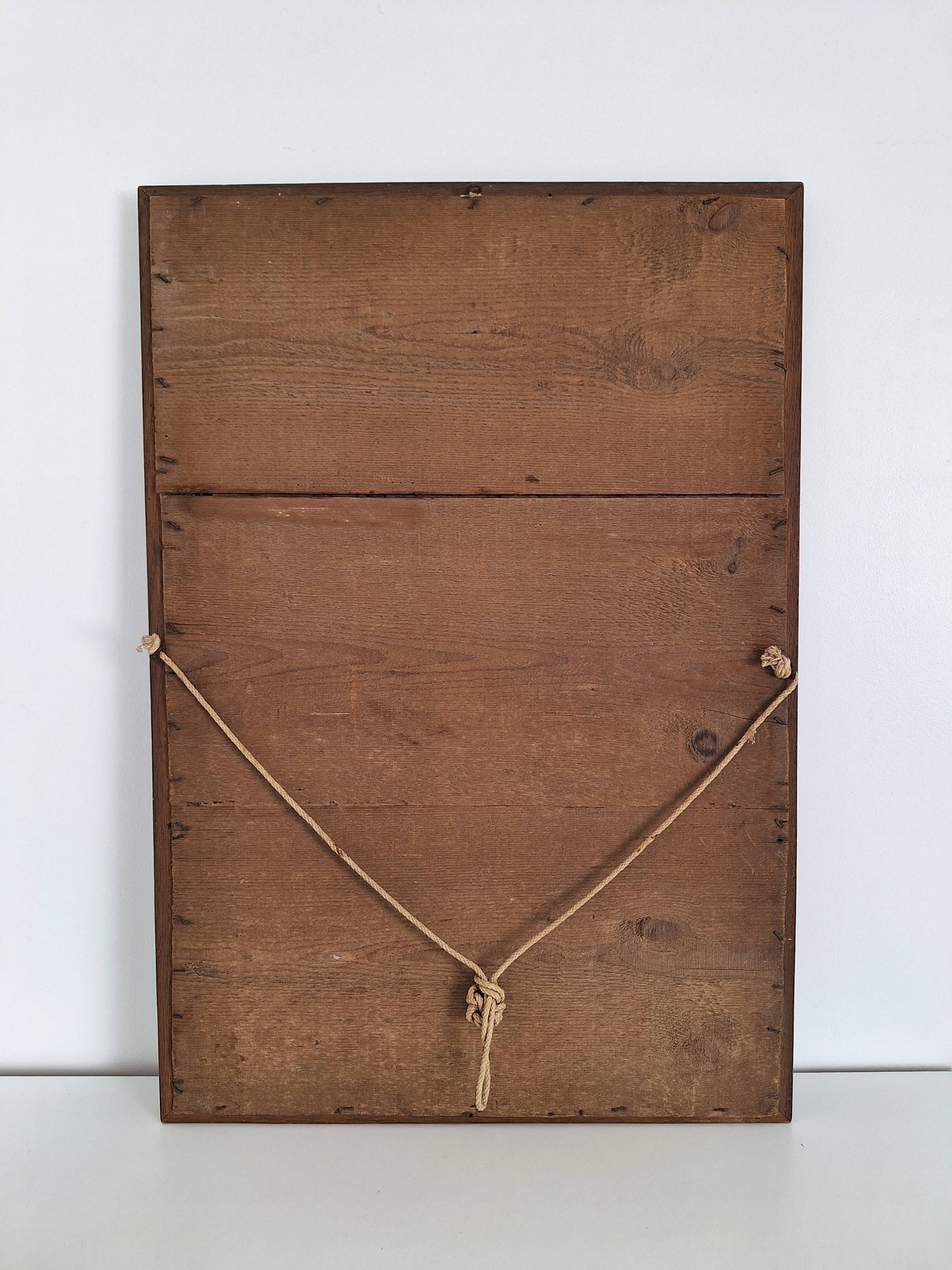 Wooden mirror 68x47cm