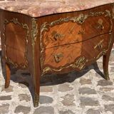 Jumper dresser dresser in louis XV marquetry around 1900