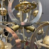 Vintage chandelier 70s planet