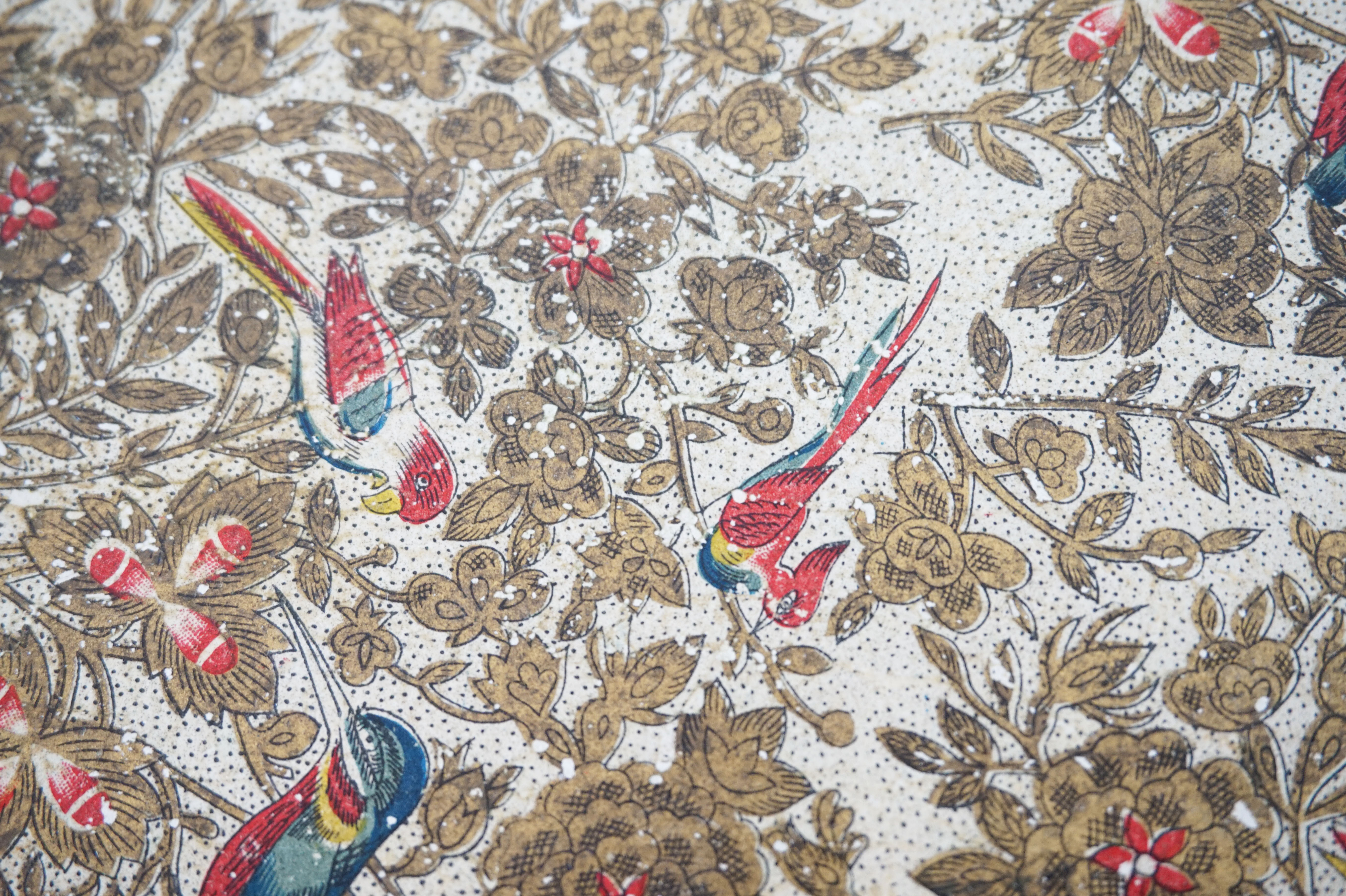 Japanese painted wood top