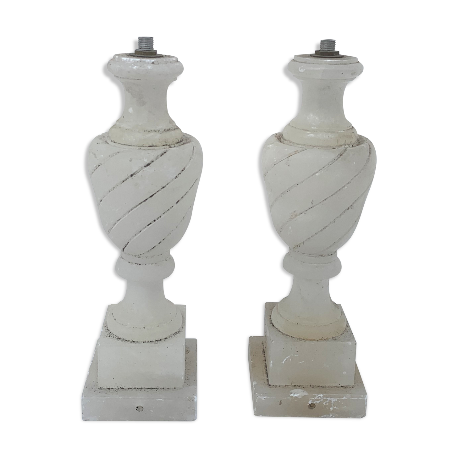 Pair of lamps in aelbatre