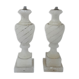 Pair of lamps in aelbatre
