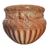Cache pot céramique majolique Digoin 19ème