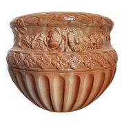 Cache pot céramique majolique Digoin 19ème