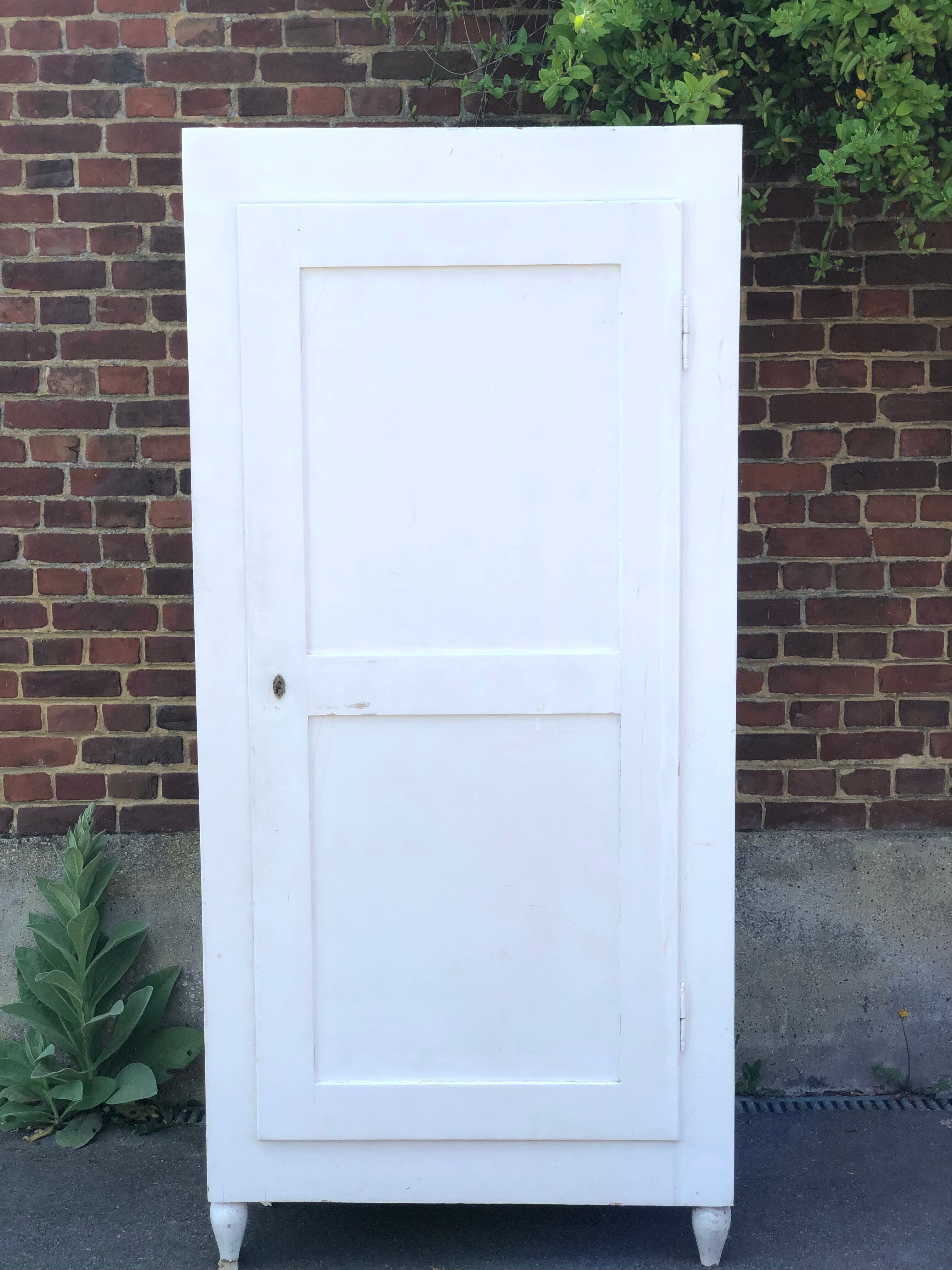 Old white wardrobe
