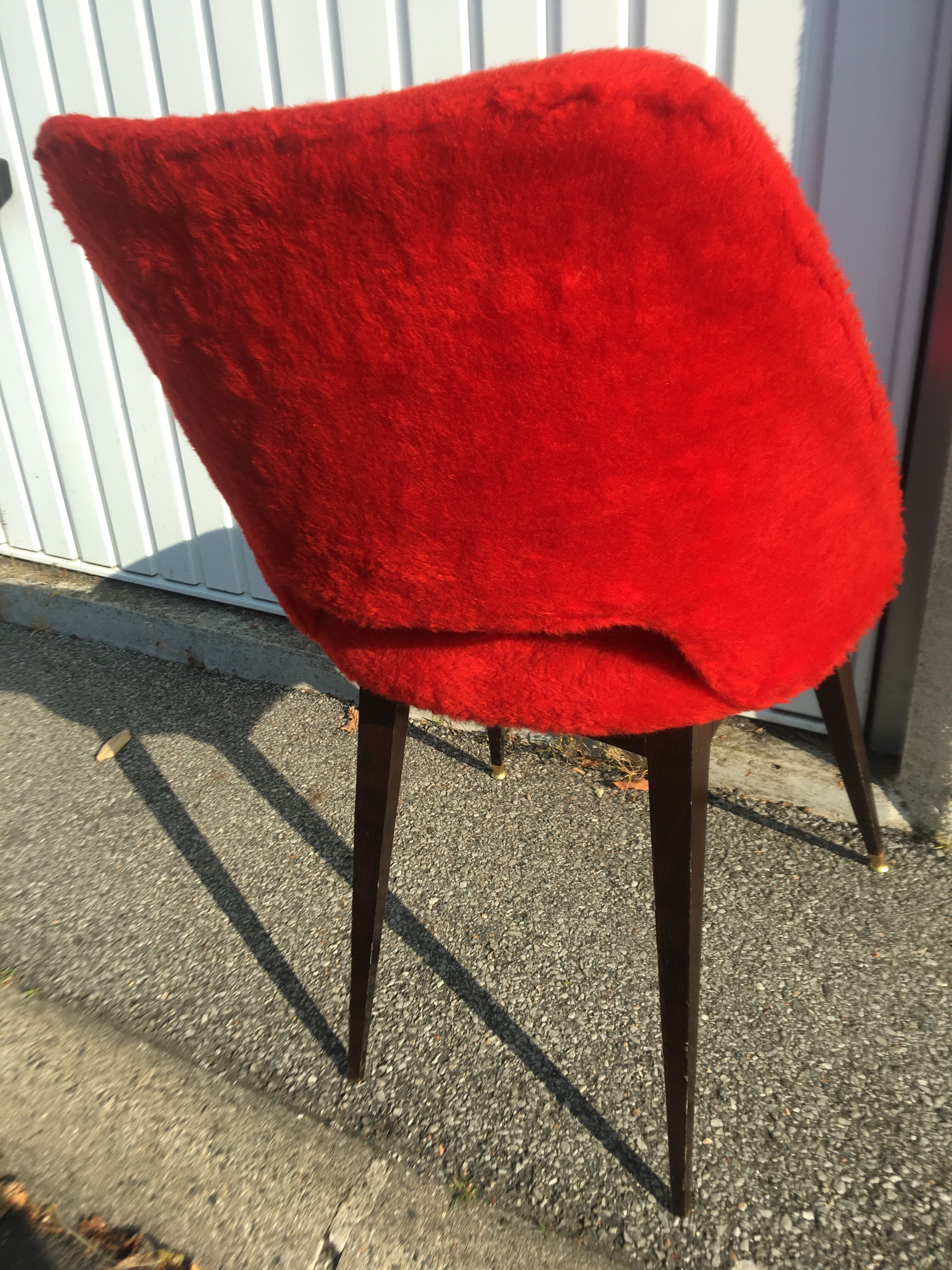 60's red soft chair