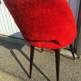 60's red soft chair