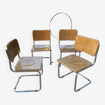 Chaises "B32" Vintage par Marcel Breuer - 1990