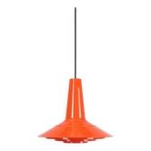Mid-century ASK / A. Schrøder Kemi / Bent Karlby pendant lamp / orange / Danish modern design