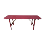 Folding brewery table