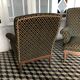Vintage armchairs and rests feet