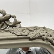 Louis XV style mirror in wood and patinated stucco, 20th century