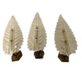 Barovier Murano Glass Sconces Set of 3