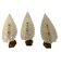 Lot de 3 appliques en verre de Murano Barovier