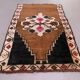 Vintage Turkish Rug 131x87 cm shabby carpet Kars Region Small