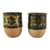 Mid century ceramic mugs, Bornholm, Denmark, 1960s.