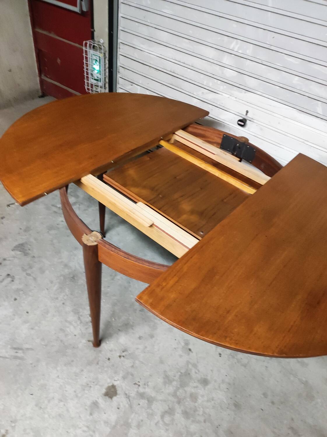 Scandinavian vintage teak round table