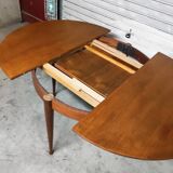 Scandinavian vintage teak round table