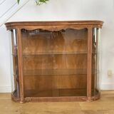 Walnut veneer display cabinet 1956