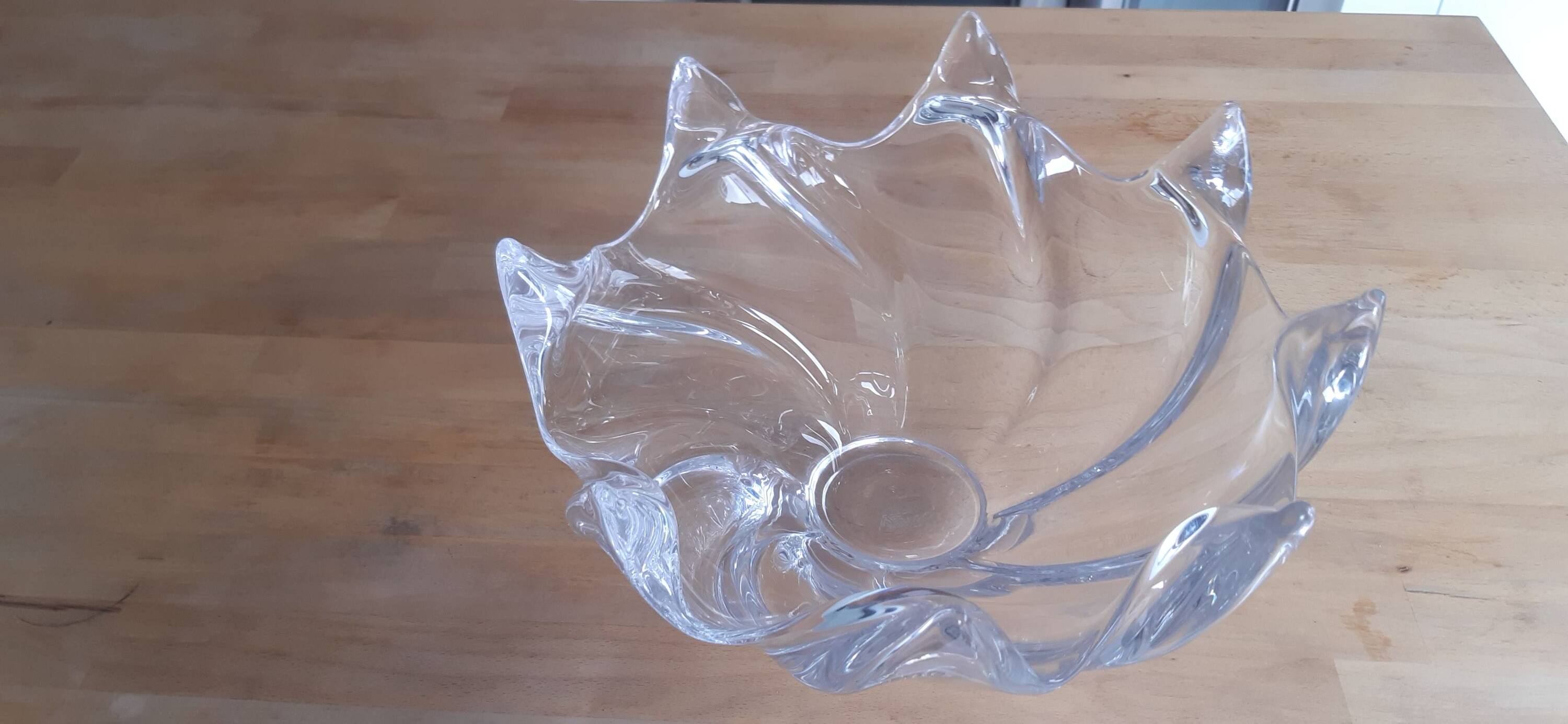 Antique fruit bowl from Vannes art crystal factory