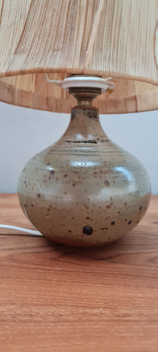 Table lamp in stoneware varnishes berengeville