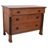 Antique Solid Walnut Chest Of Drawers, Italy Early 19th Century