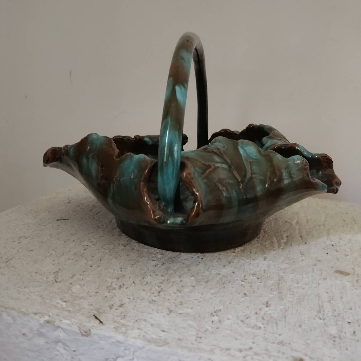 Coupe céramique art-nouveau Clement Massier