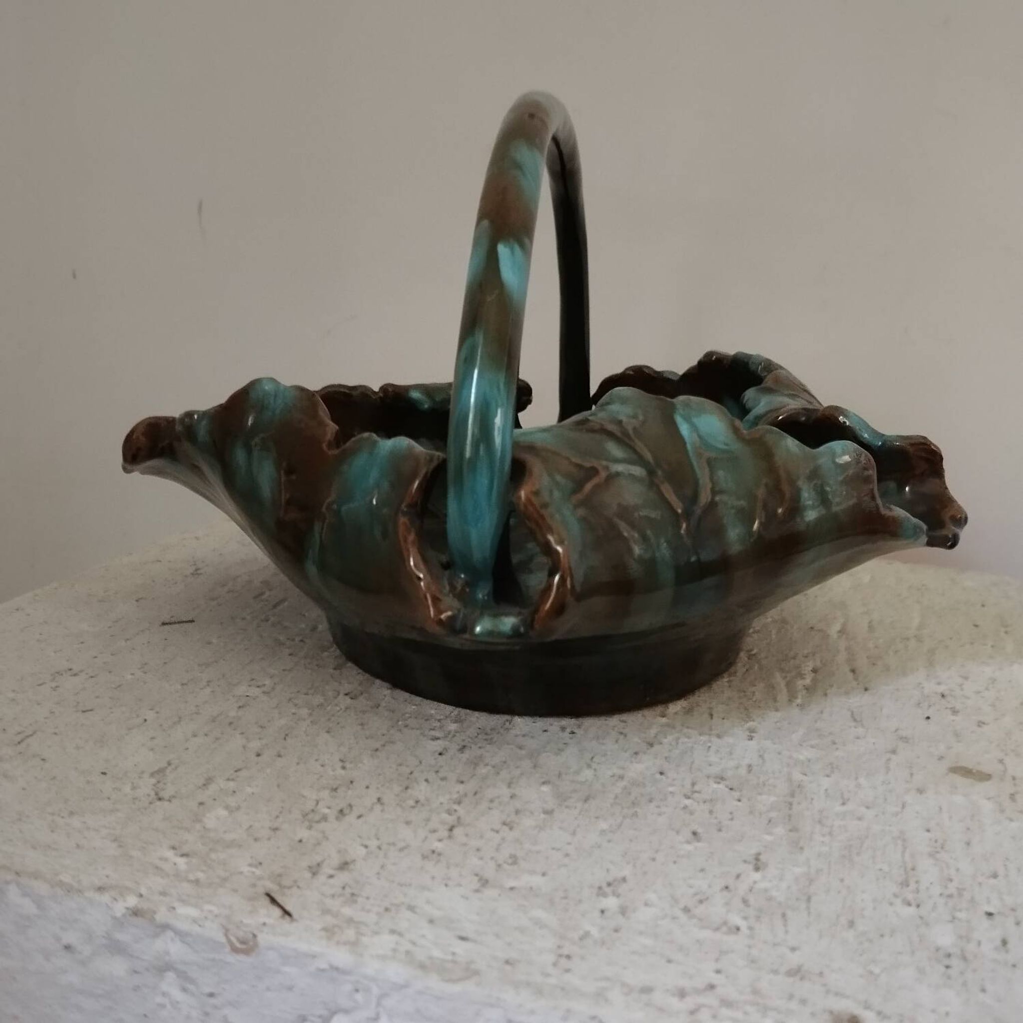 Coupe céramique art-nouveau Clement Massier