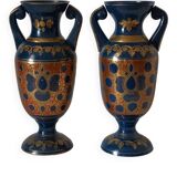 Pair of vintage brass vases