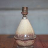 Vintage lamp, crackled glazed stoneware lamp, table lamp, bedside lamp.