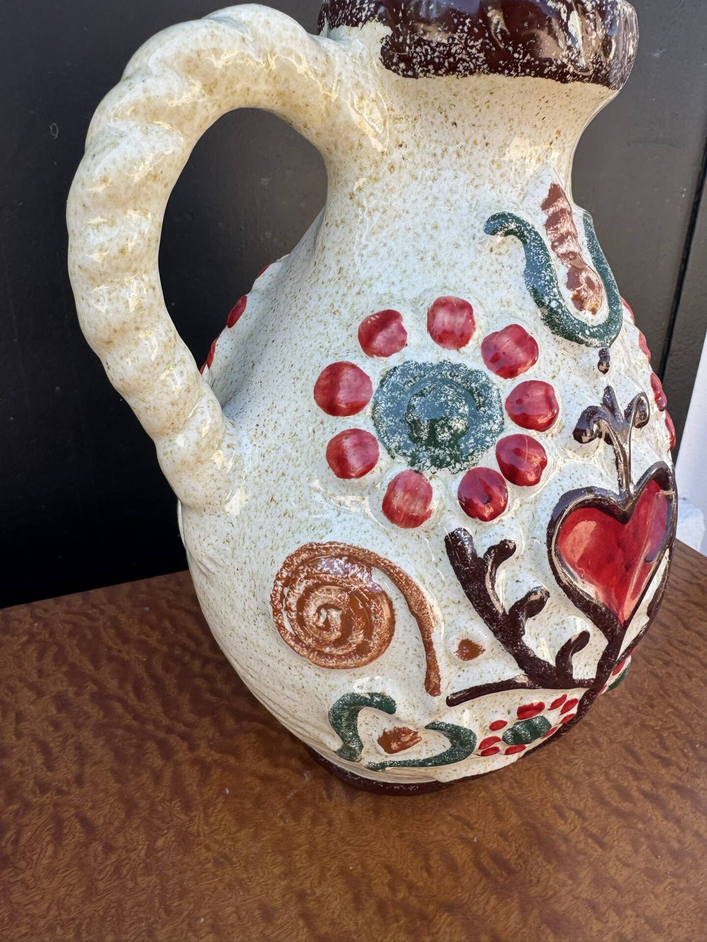 Ceramic jug vase West Germany 1960s