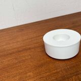 White melamine ashtray, mid-century Swedish design by Gunnar Larson for Gustavsberg, 1960s.