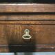 Cylinder desk in mahogany and mahogany veneer, Louis XVI style, 19th century.