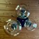 Chandelier, Ceiling light, Cascade pendant light, Design "RAAK", 70s