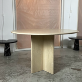 Travertine dining table