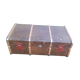Wooden travel trunk