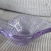 Vintage glass catchall in a very original shape.