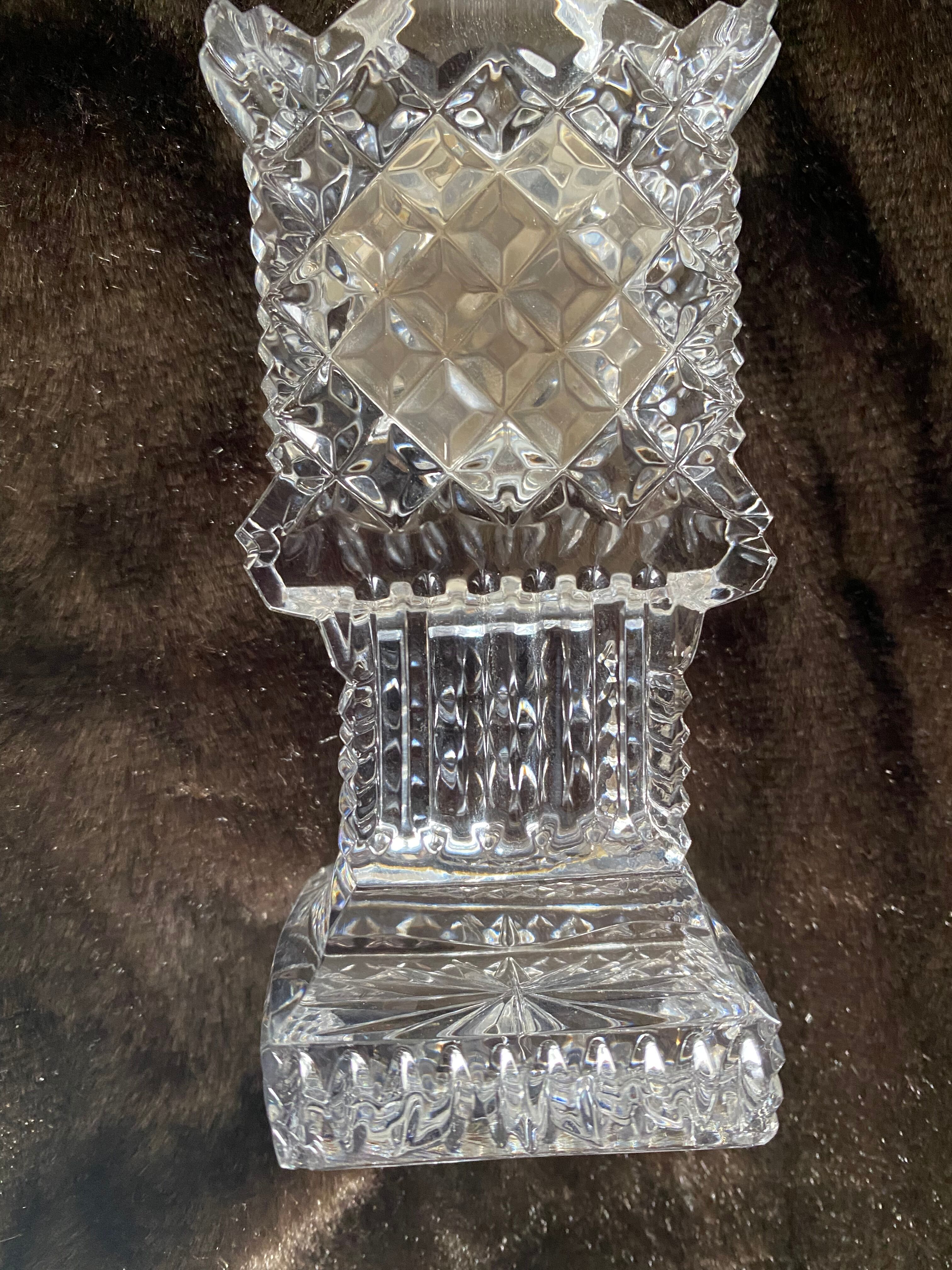 Vintage crystal table alarm clock