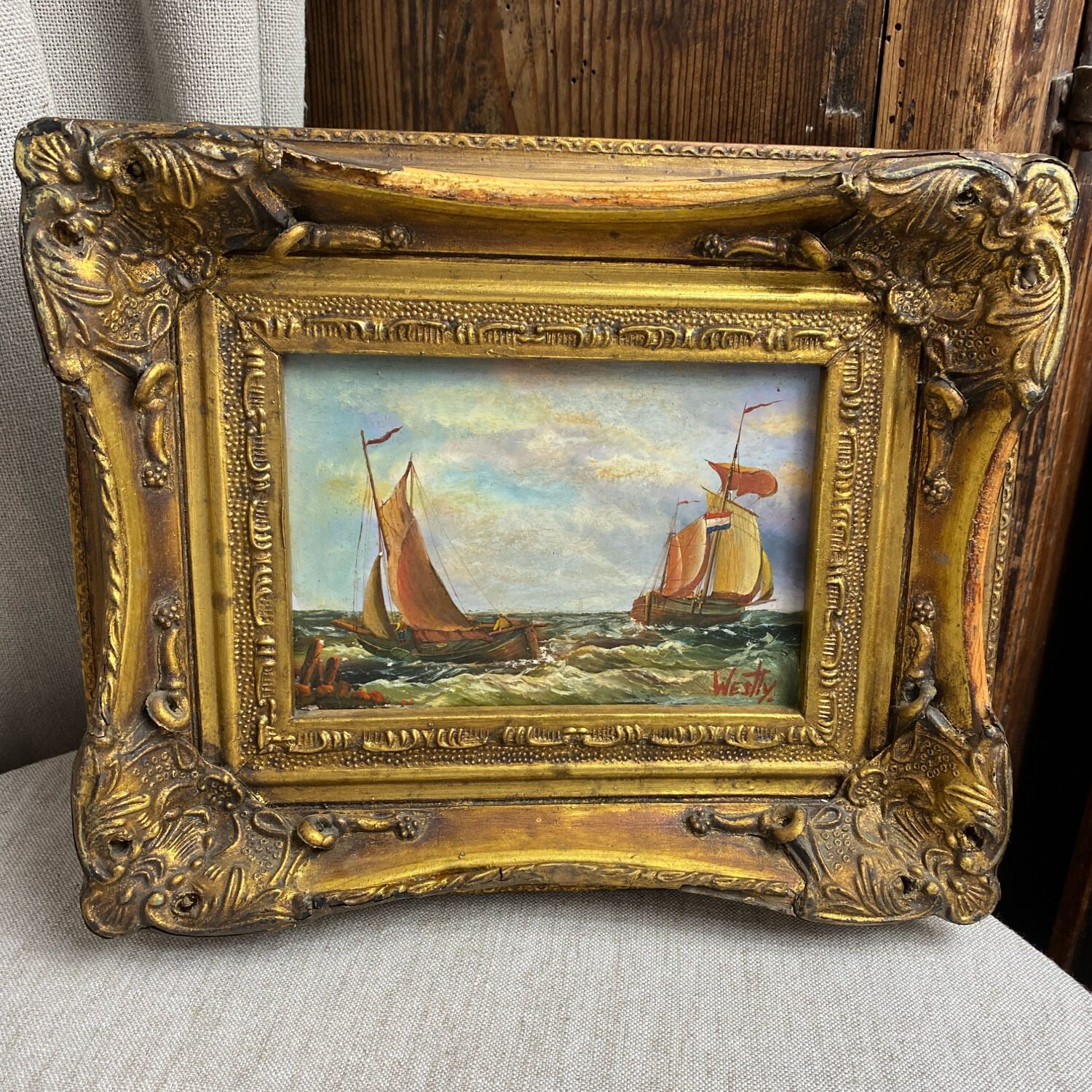 Carvers & Gilders England Oil Painting