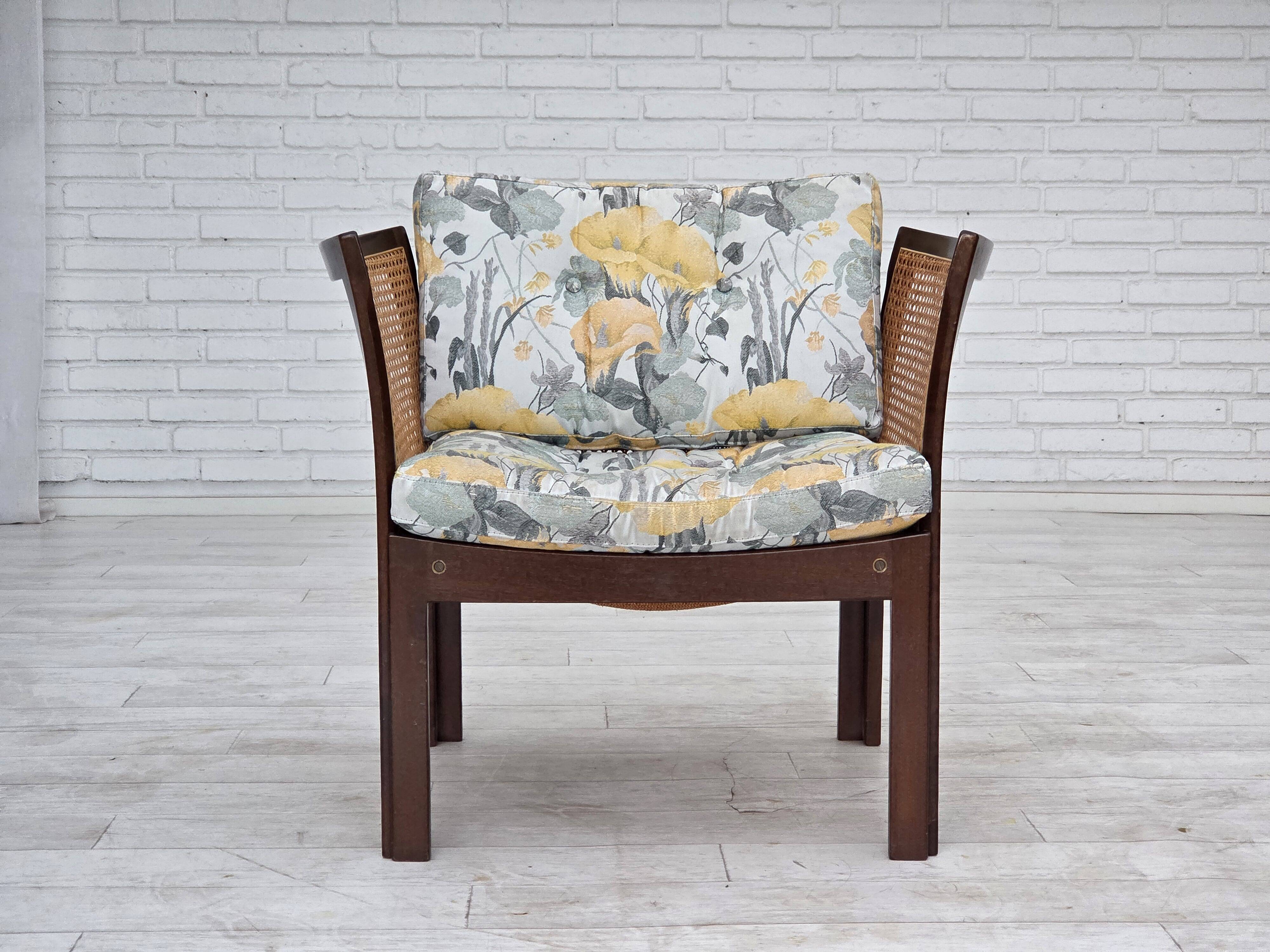 1970s, Danish design by Illum Wikkelsø, armchair model "Plexus", teak wood,