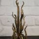 Brutalist Bronze Sculpture Candle Holder or Vase by Heinz Goll
