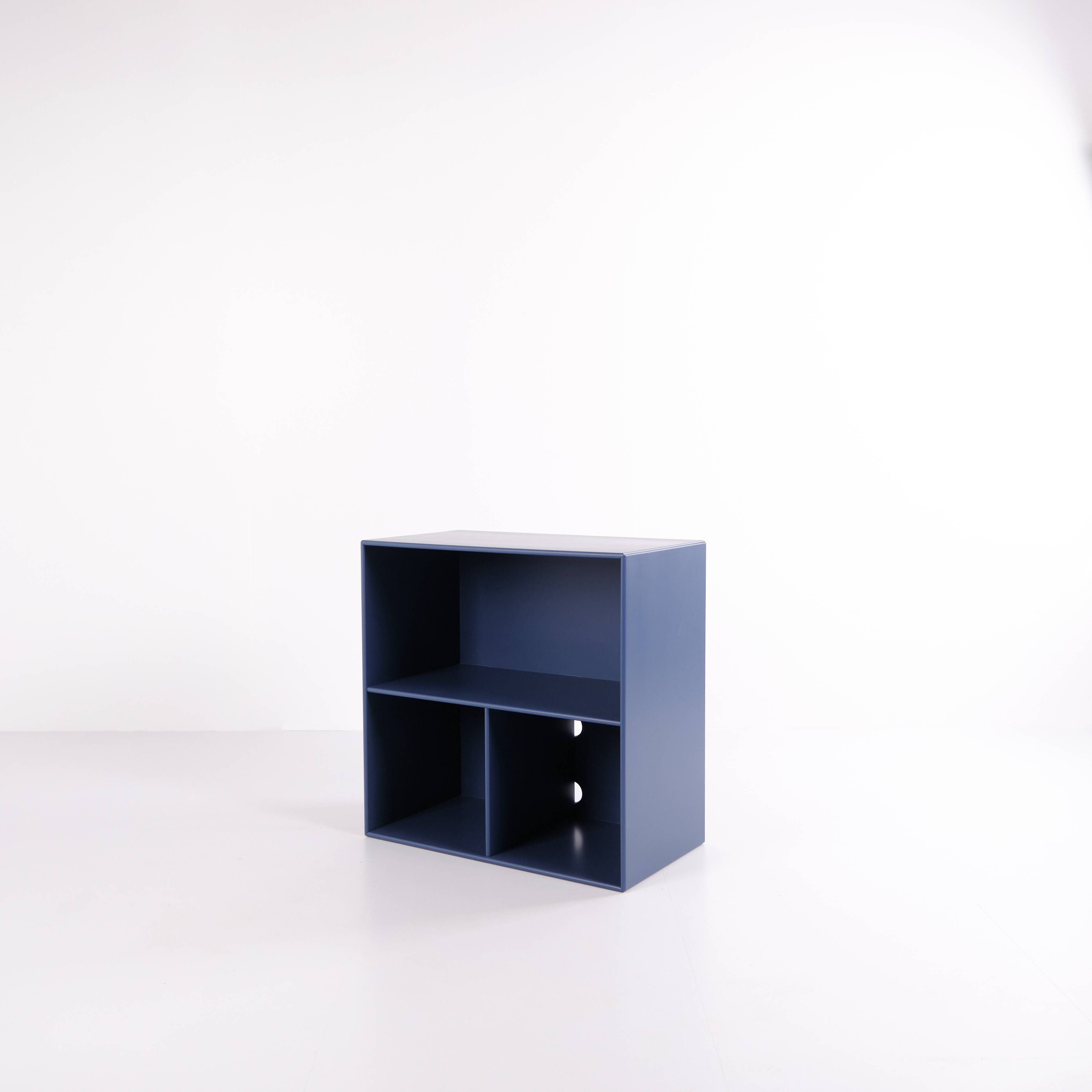 Montana bookcase – blue – 4 shelves
