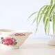Saucière Badonviller ceramic, rose decoration, art deco, 1930, vintage French